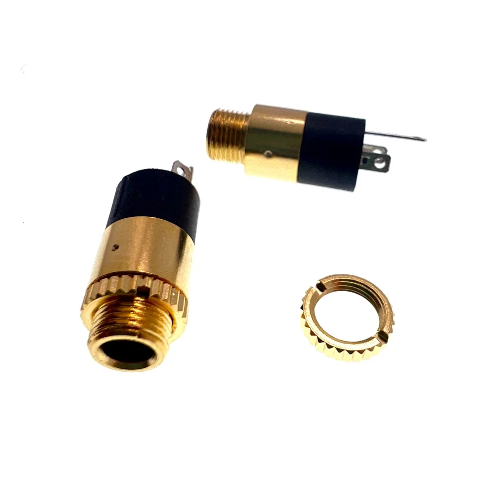 

100PCS 3.5MM Cylindrical Socket PJ-392 Stereo Female Socket Jack With Screw Audio Video Headphone Connector PJ392 GOLD PLATED