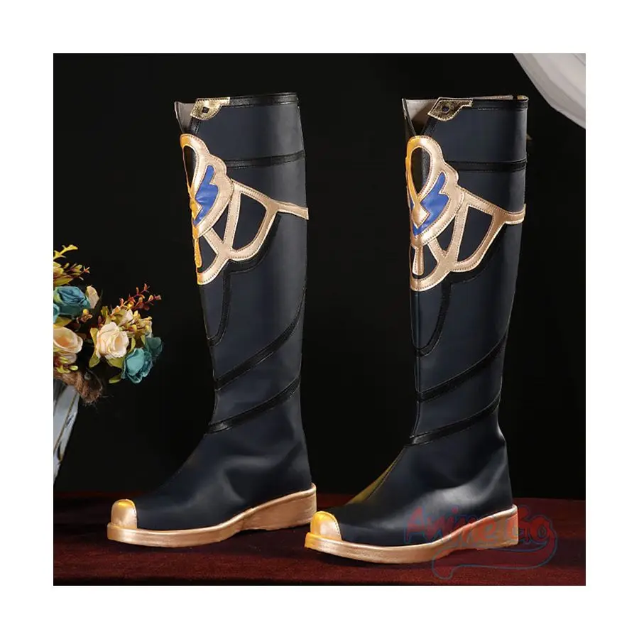 

In Stock Game Genshin Impact Albedo Cosplay Shoes Female Boots C02935