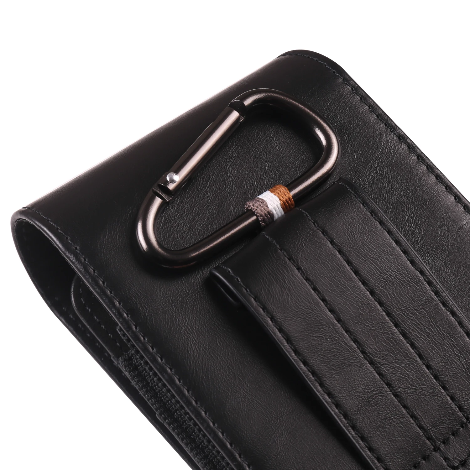 Vertical Dual Pouch Design Cell Phone Belt Pouch with Flip Case