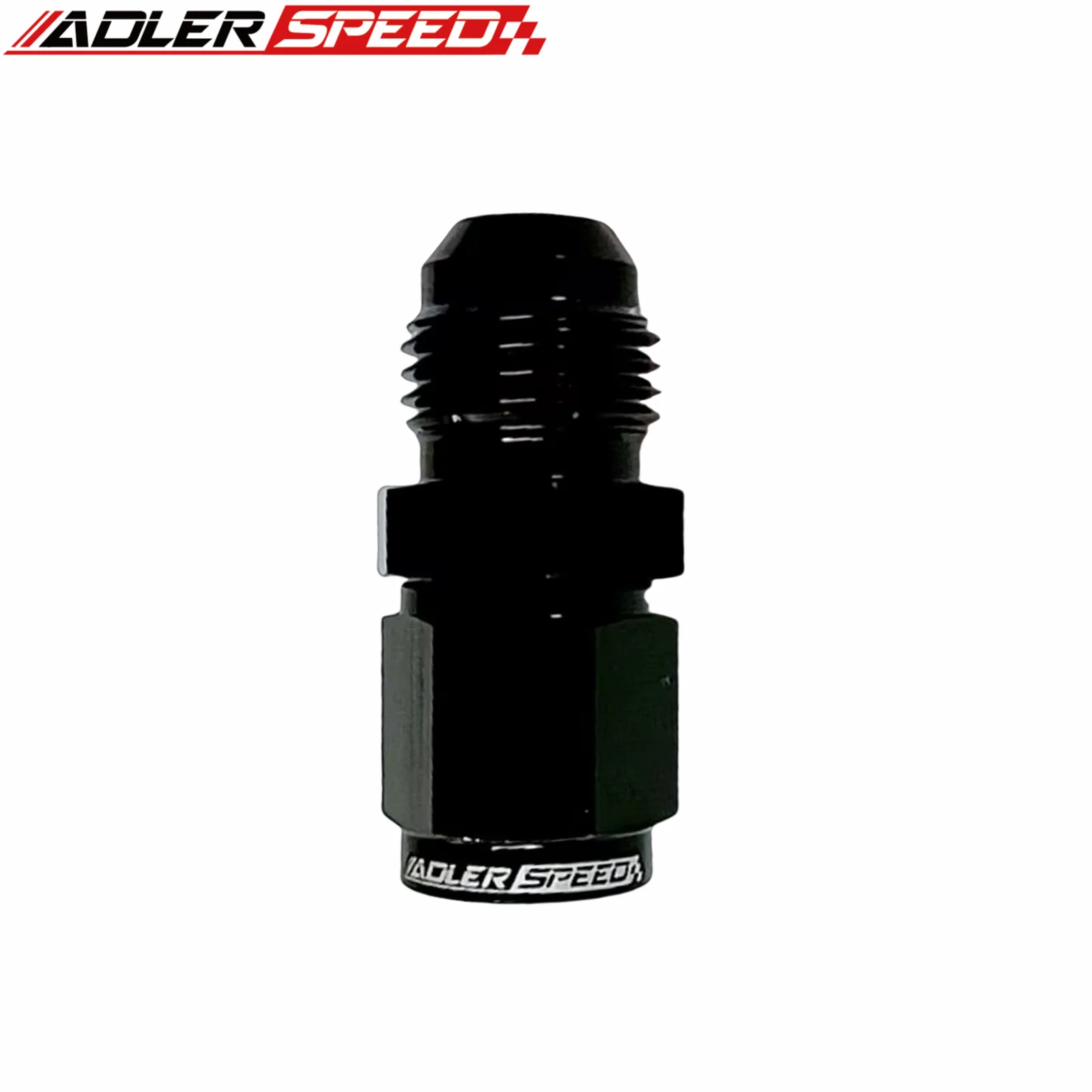 ADLER SPEED AN6 AN-6 To M12 X 1.5 / M16 X 1.5 Aluminum Fuel Oil Hose Fitting Adapter Black