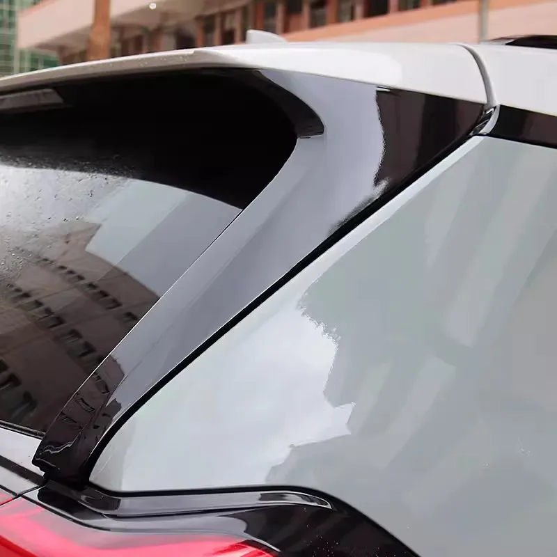 

ABS Car Rear Tail Window Triangle Cover Kit Trim Strip Sticker Accessories For Toyota RAV4 2019-2021 2022 2023 RAV 4 XA50 Hybrid