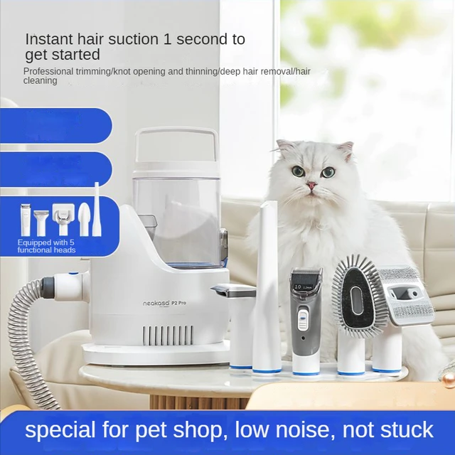 ماكينة حلاقة شعر الحيوانات الأليفة متعددة ماكينة تشذيب شعر القطط ماكينة احترافية لشفط _ AliExpress Mobile