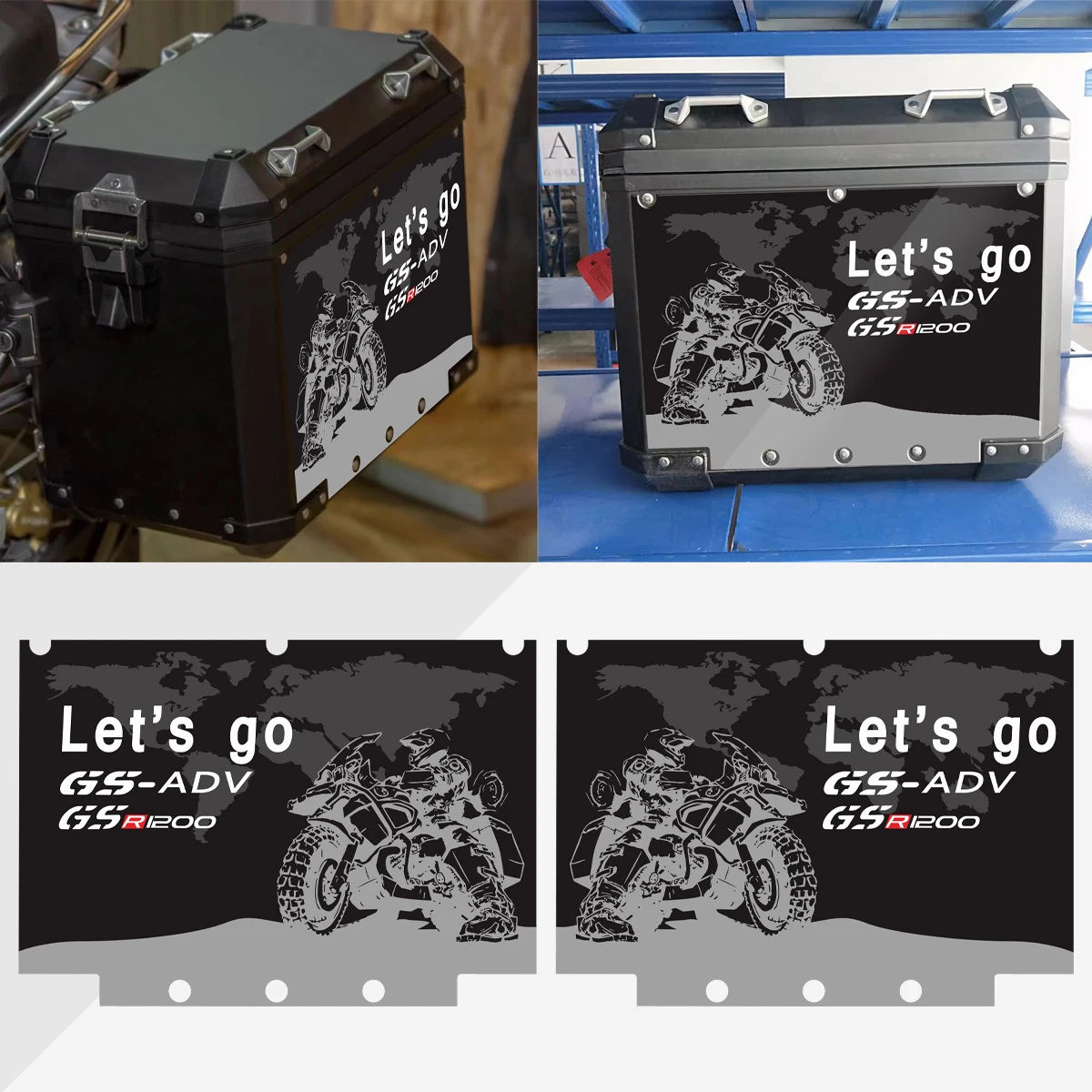 R1200 R1250 GS ADV For BMW Motorrad Panniers R1200GS R1250GS Adventure 2004-2023 Motorcycle Triple Black Sticker