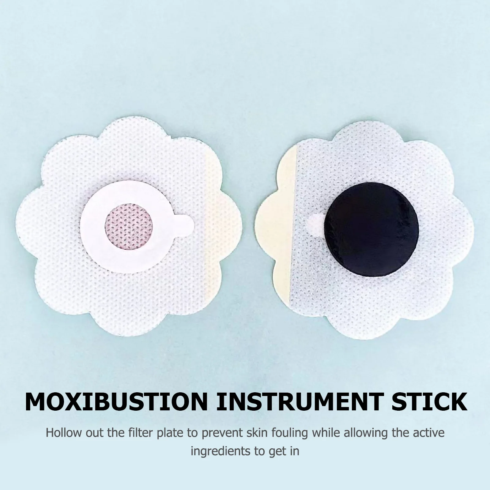 Moxibustion Box Stickers Fixing Pads Adhesive Discs Massage Accessories Spa Supplies Graphene Material 10 Pcs