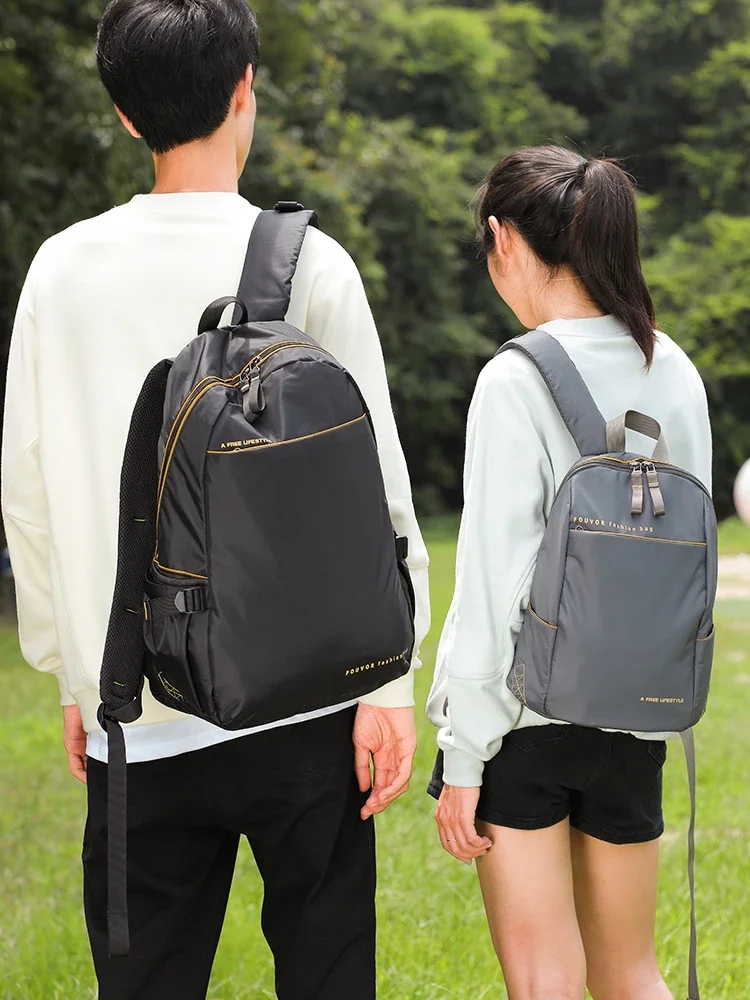 Fouvor 2024 Women Backpack Large Capacity Light Weight Couple's Design Oxford Computer Bag Travel Canvas Bag School Bags 2538-10 5