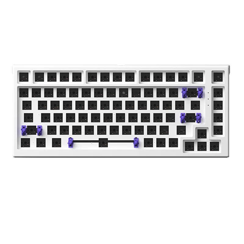 Kit de Teclado 82 Teclas Hot Swappable 5pin Switch 75 Modo Duplo com Fio 2.4ghz Nkro Placa de Montagem Pcb Mg75