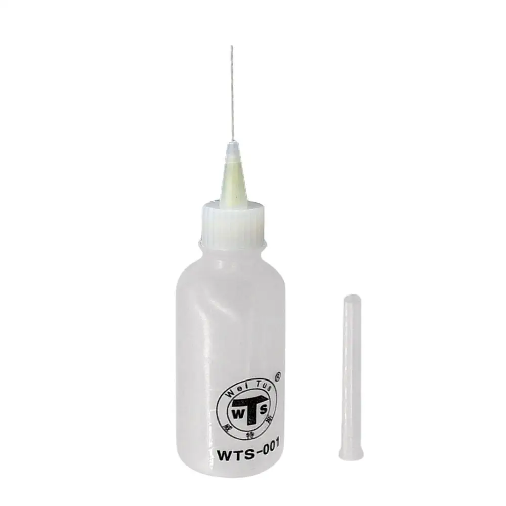 100ML Plastic Liquid Alcohol Bottle Transparent Glue Bottle Needle Dispenser Empty Plastic Liquid Bottle Precision Tip Applicato