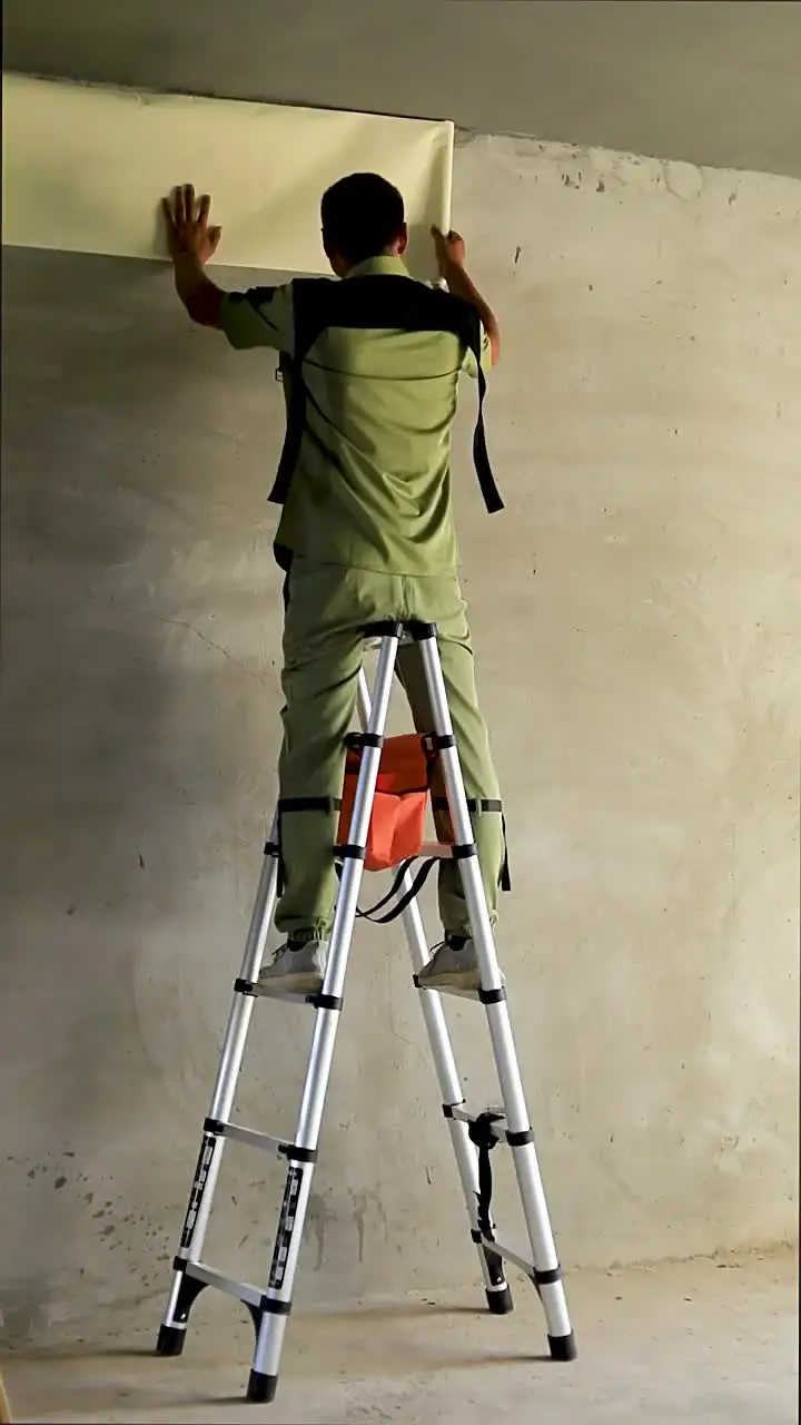 Лестница для ходьбы телескопическая лестница складная Бытовая из алюминиевого