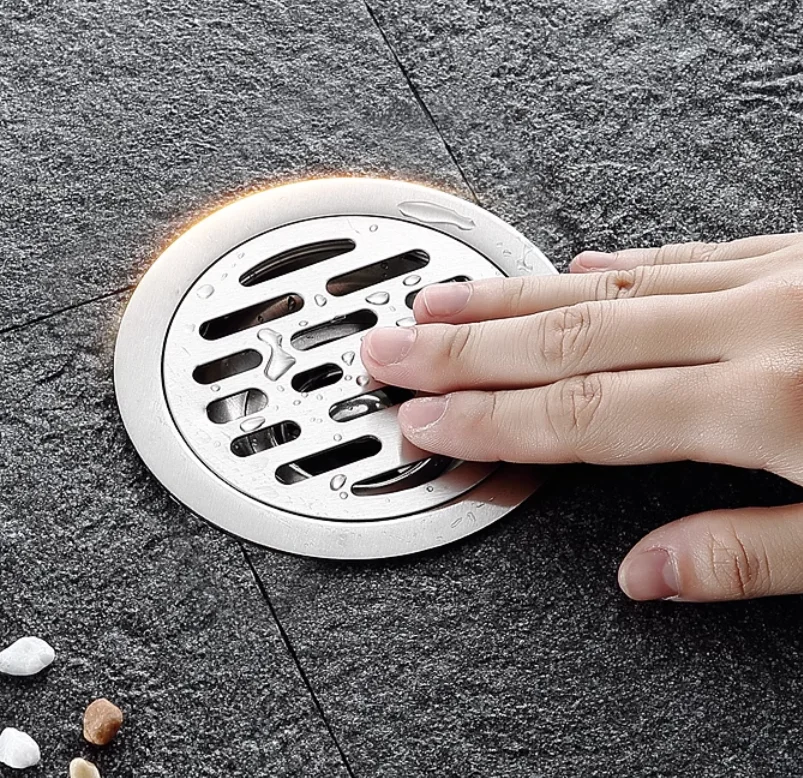 Se86bb07d5296499694b6871cc0950101W Stainless steel Floor Drains Shower Anti-odor Drainer Bathtub Ground Leakage Hair Catcher Kitchen Bathroom Hardware Accessories Mallzona