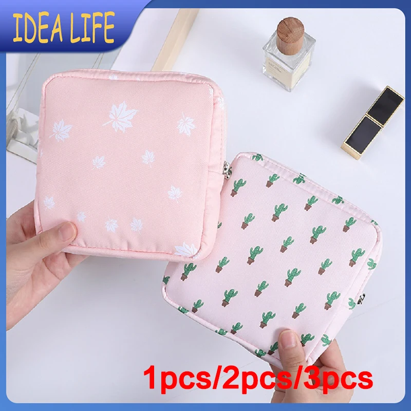 

Cartoon Cute Pattern Storage Bag Coin Purse Sanitary Pad Pouch Zipper Bag Tampon Storage Tampon Holder Sanitary Napkin Organizer