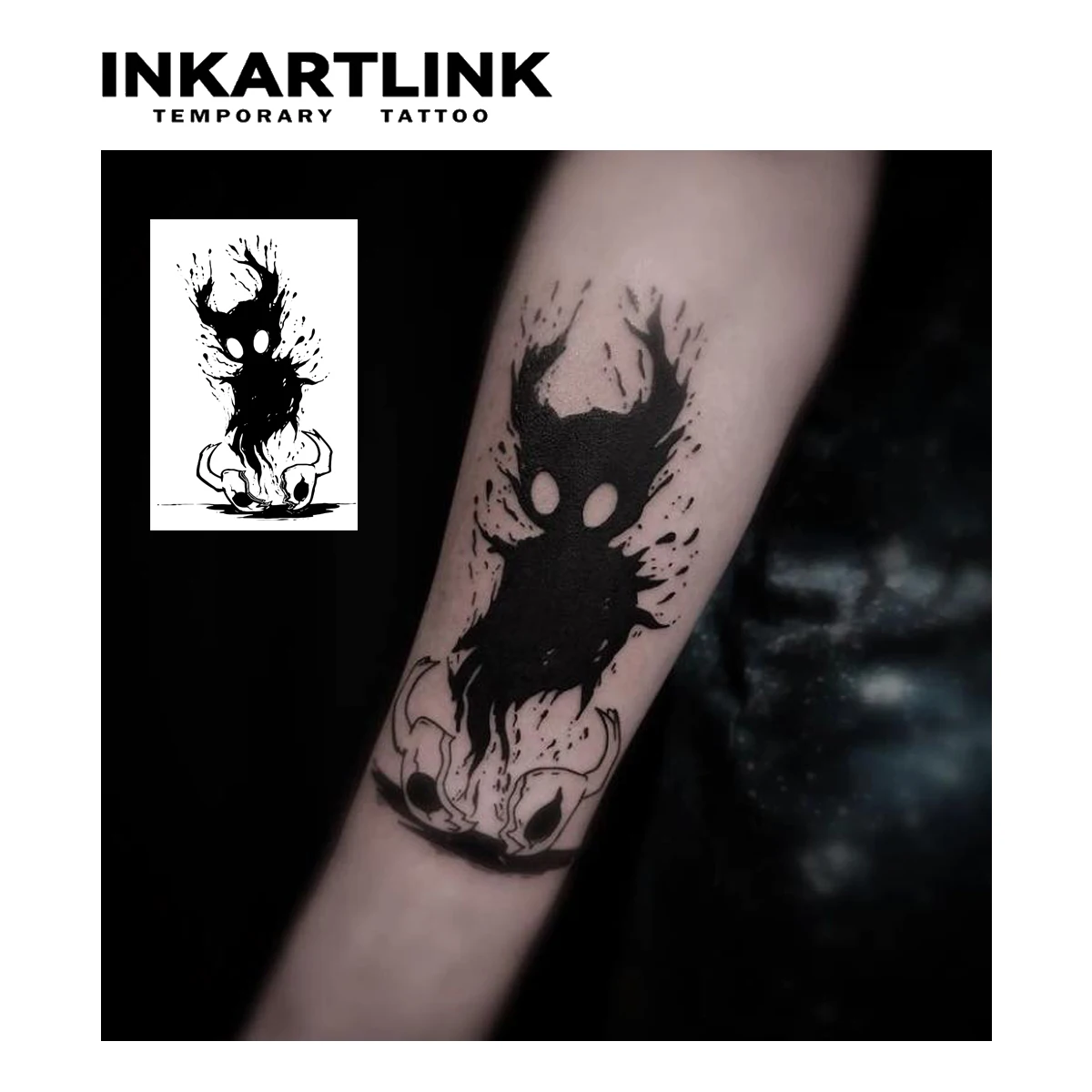 The devil is out of body Temporary Tattoo,Lasts To 15 Days New Technology Magic Waterproof Semi Permanent Sticker. 2