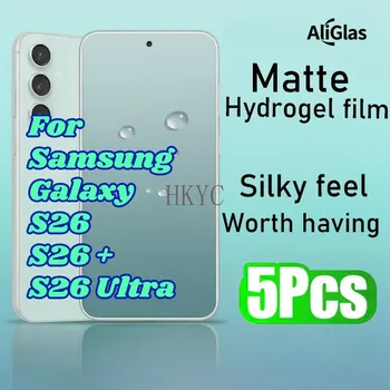Pellicola idrogel opaca da 5 pezzi per Samsung S26+ S26 Ultra Pellicola protettiva per schermo per Samsung Galaxy S26 Pellicola ultrasottile anti-impronta digitale