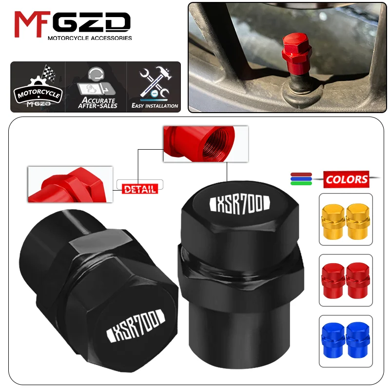 

For YAMAHA XSR700 XSR900 Motorcycle Accessories CNC Aluminum Wheel Tire Valve Caps Airtight Covers xsr 700 900