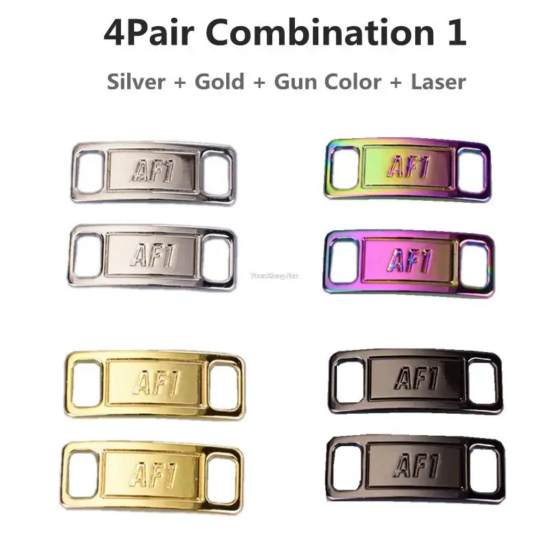 Combination AF1 Diamond Shoe Charms Fashion Laces Buckle Quality