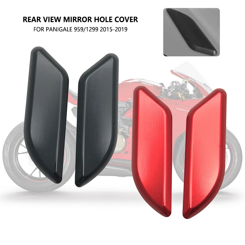 

Rear View Mirror Hole Cover Motorcycle Mirror Chassis Code Cap Base Block For Ducati PANIGALE 959/1299 Panigale 1299S 2015-2019