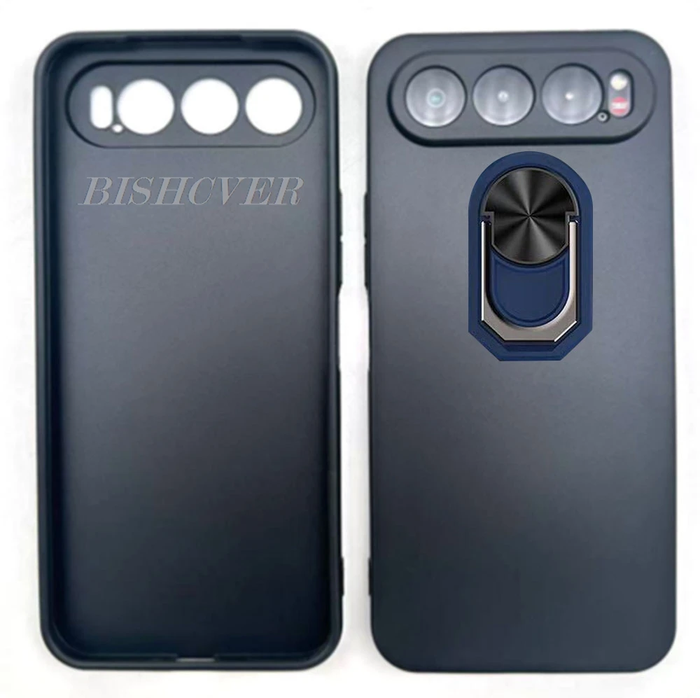 6.78 Back Ring Holder Phone Case - TPU Soft Silicone Cover