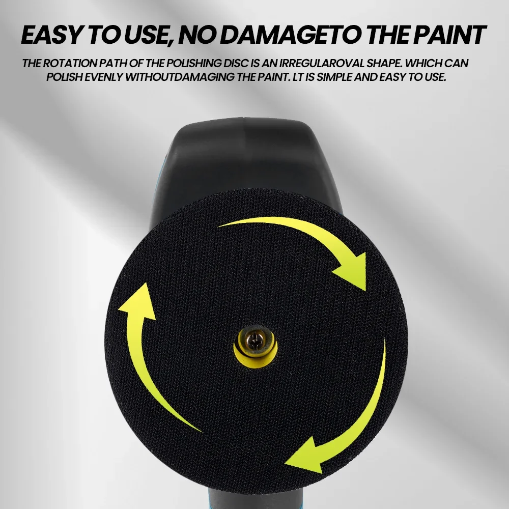 NEWBENY 12V Electric Car Polisher 150mm Cordless 8 Gears Speeds Adjustment Car Home Cleaning Waxing Sanding Beauty Power Tool