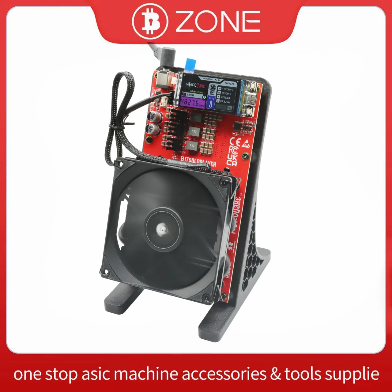 CE/FCC 認定 NerdQaxe++ 75W 4.8Th/s ビットコインマイナー BM1370 チップソロ BTC 2.4G WiFi  オープンソース BTC マイニングマシン - AliExpress