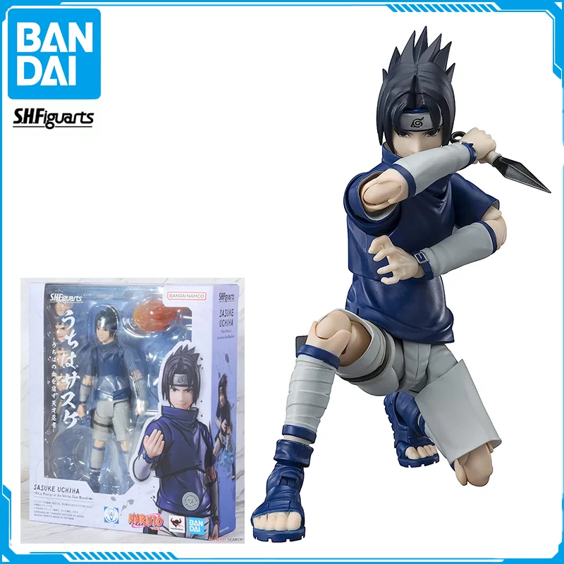 

In Stock Bandai S.H.Figuarts NARUTO Uchiha Sasuke Original Genuine Anime Figure Model T S.H.F Toy Action Figures Collection Doll