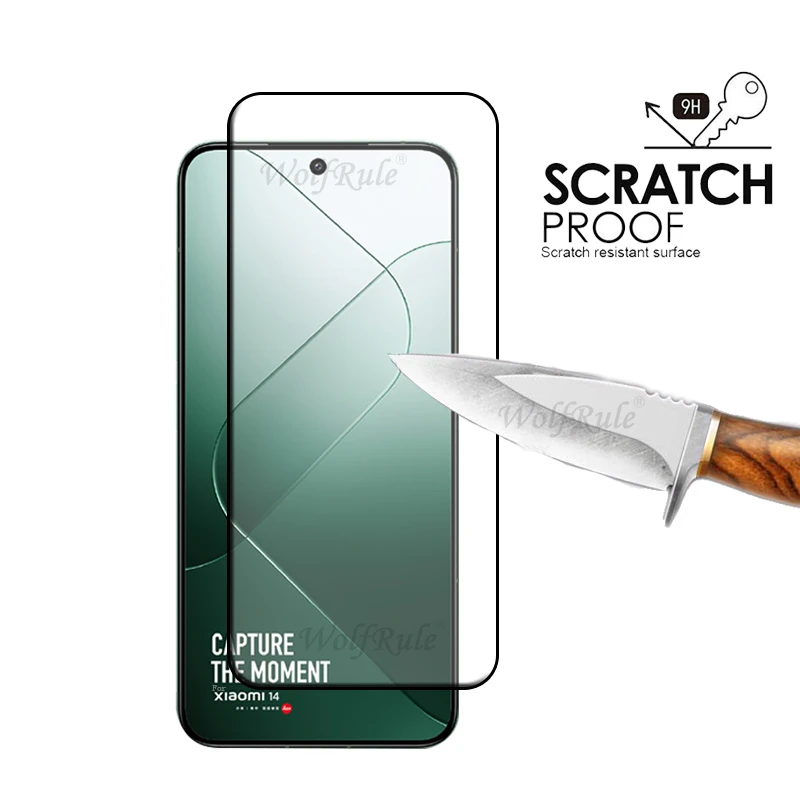 1/2/3/4PCS Volle Abdeckung Glas Für Xiaomi 14 Glas Xiaomi Mi 14 Schutz Film Volle Abdeckung Kleber 9H HD Gehärtetem Glas Xiaomi 14 Mi14 – Detail 2
