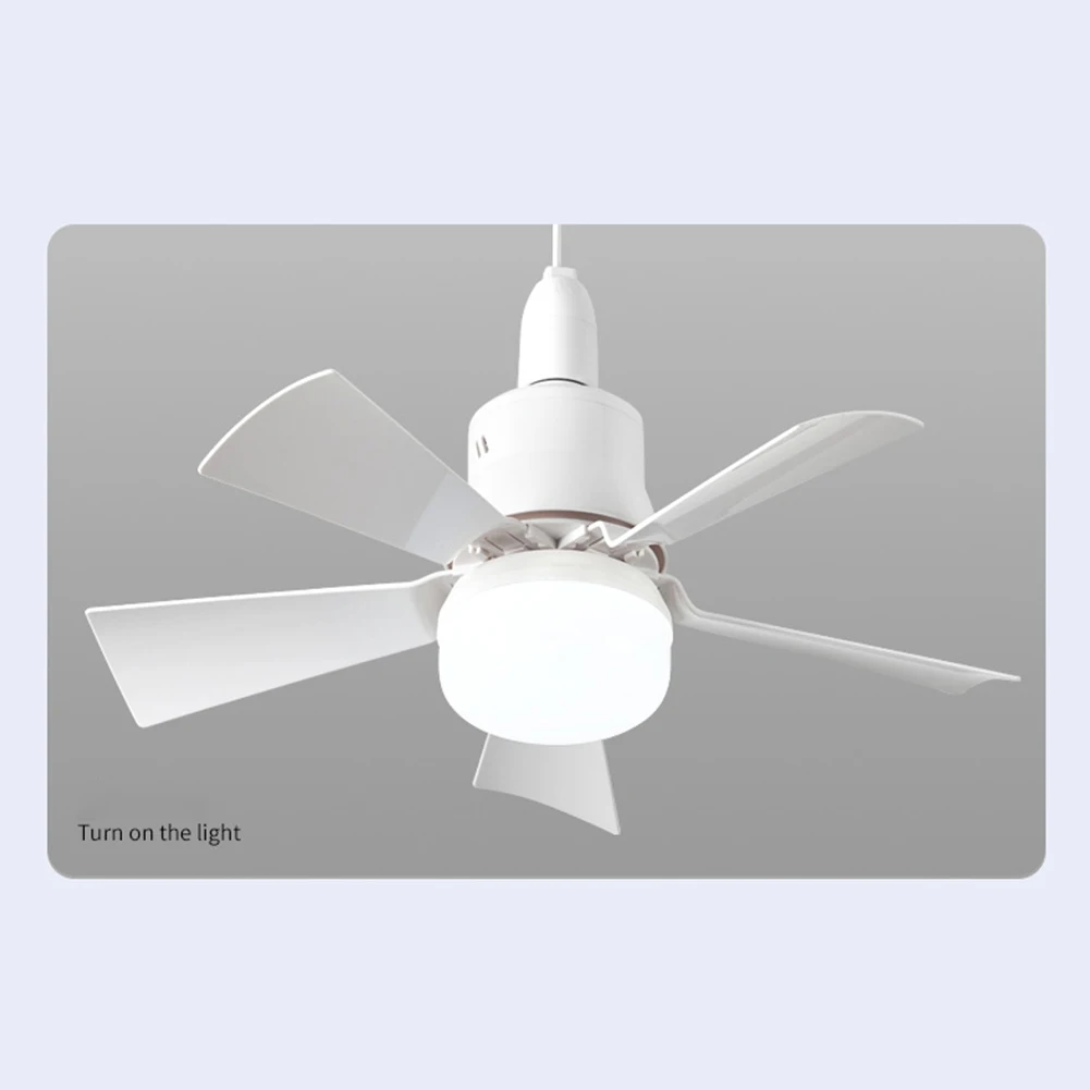 2-in-1 Portable Ceiling Fan & Light With Remote Control