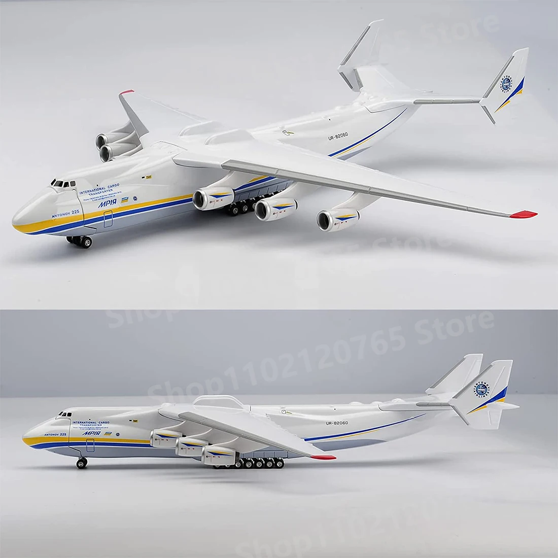 

42CM 1/200 Scale For Antonov AN-225 Mriya Transport Aircraft Simulation Airplane Resin Plastic Replica Model Toy For Collection