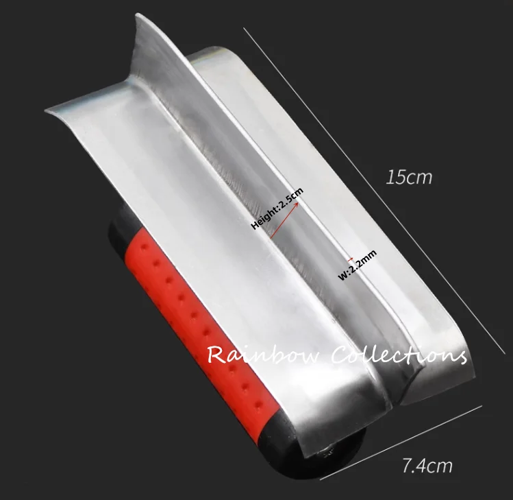 1pcs 15cm High quality Steel Tiling Tools Trowels Plastering Decoration Knives Ceramic Concrete Joint Making Tool 3sizes