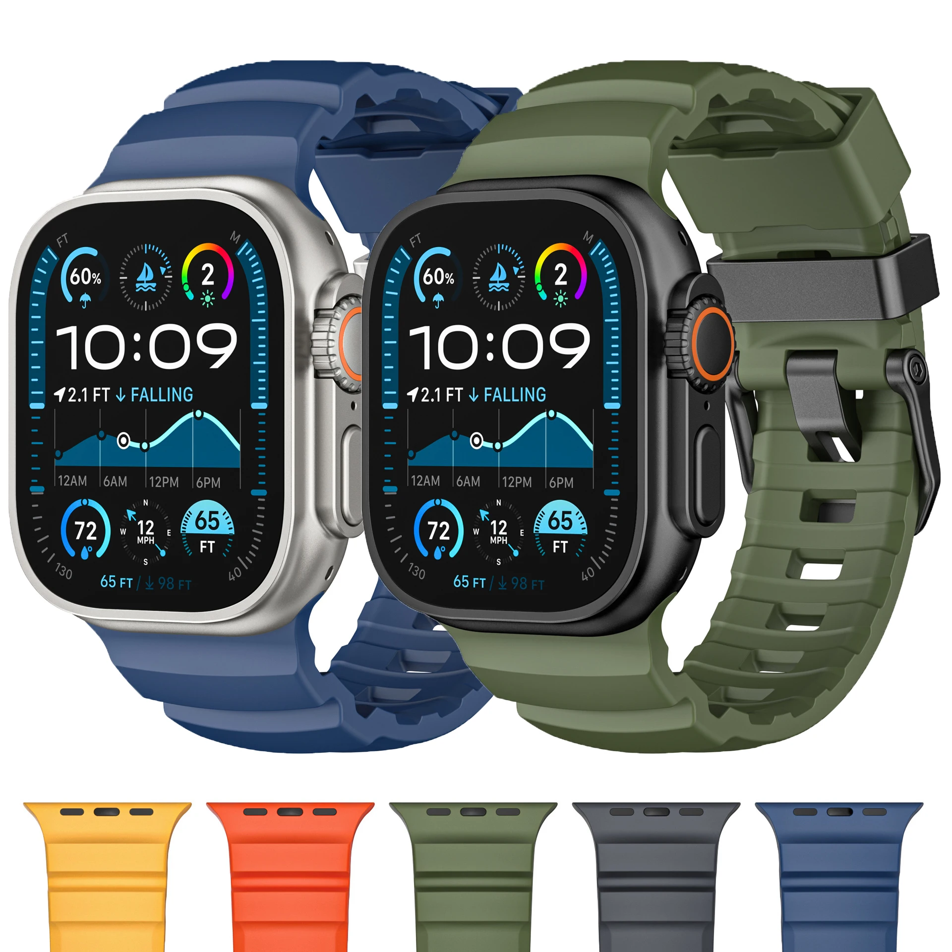 Silicone Sport Bracelet - Vibrant Rubber Strap