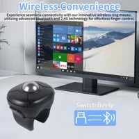 Trackball Ring Mouse Bluetooth Wireless Dual-mode Air Mouse for PPT Browsing Tiktok YouTube Novel Page Turning PC Tablet Phone 2