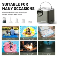 Naturehike – pompe gonflable à air éolien, multifonctionnelle, légère, pour Camping en plein air, Portable, batterie 2400mAh, Rechargeable par USB 4