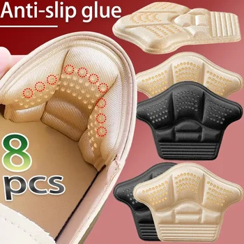 5D Antiwear Heel Pad Sneakers High Heels Rear Anti Fall Insole Self Adhesive Shoe Pads Anti Slip Heel Sticker Soft Foam Cushion