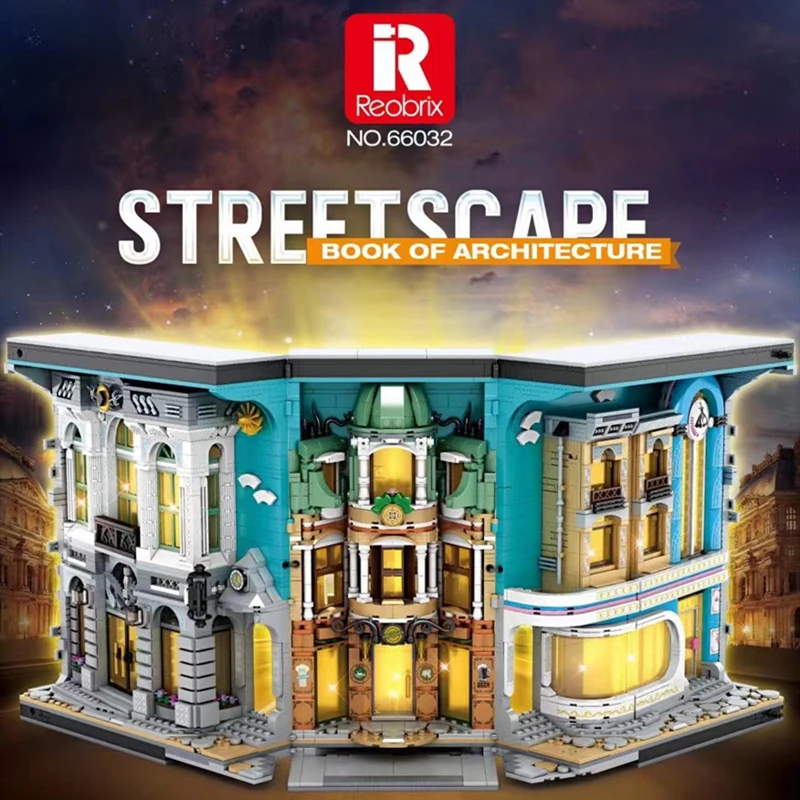 

IN STOCK Moc Creative STREETSCAPE Bricks Toys 66032 3108Pcs BOOK OF ARCHITECTURE Building Blocks Model Boys Gifts For Children