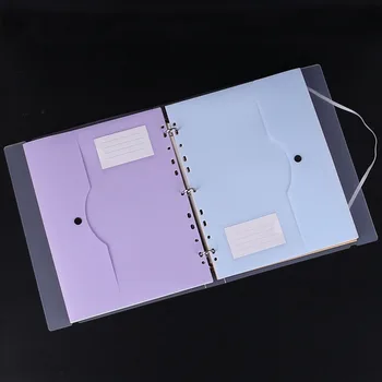 Raccoglitore a 3 anelli A4 con tasche sicure per documenti a fogli mobili per la gestione di file scolastici e l'archiviazione di documenti