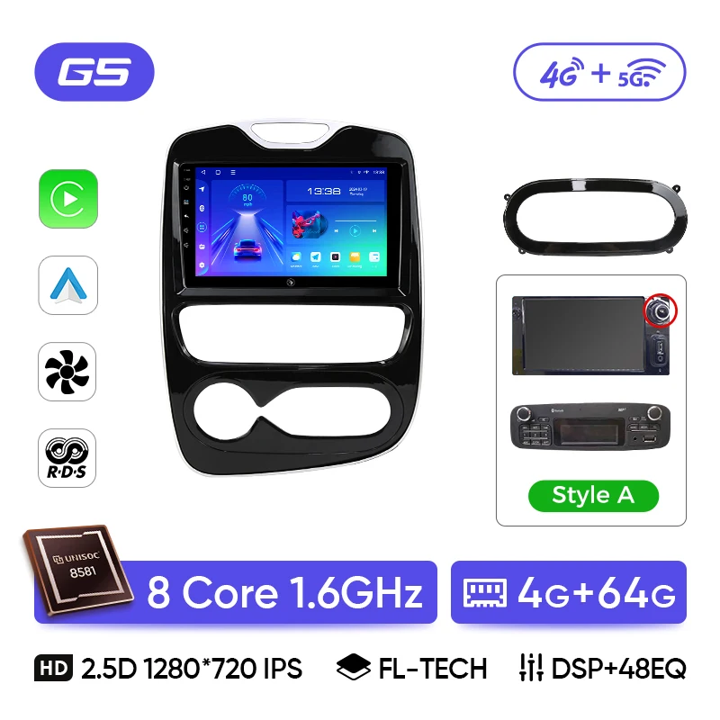 Hikity : 2+64G Poste Autoradio Pour Renault Clio 3 2005-2014