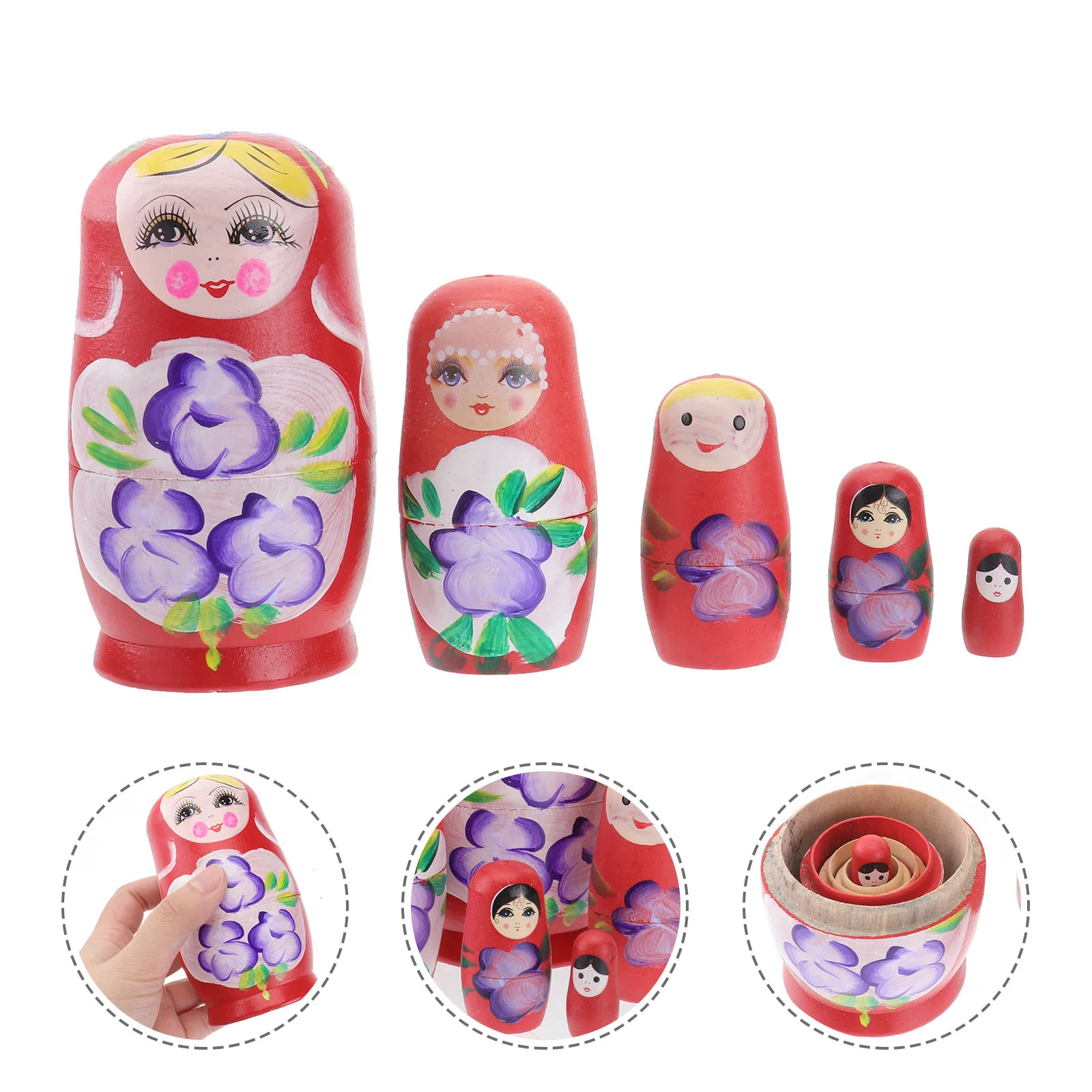 

Nesting Toys Christmas Wooden Stacking Babushkaeducational Penguins Animal Dol S Tree Kids