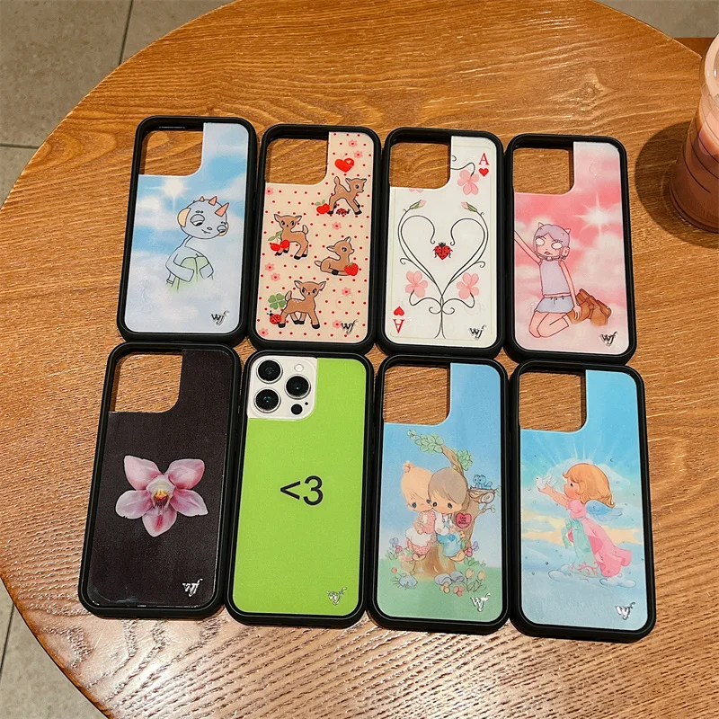 Wildflower Orchid Lila Moss Phone Case For iPhone 17 16 15 14 13 12 Pro Max Plus wf Precious Moments Emergency Intercom Cover 2