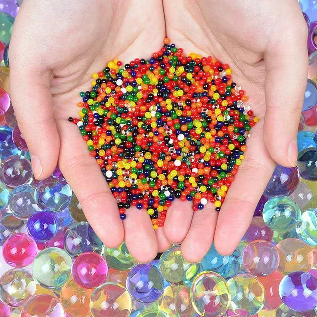 500pcs magic Crystal Soil Mud Children Toy Water Beads for kids flowers  Growing Up Water Hydrogel Balls Home Decor Potted - AliExpress