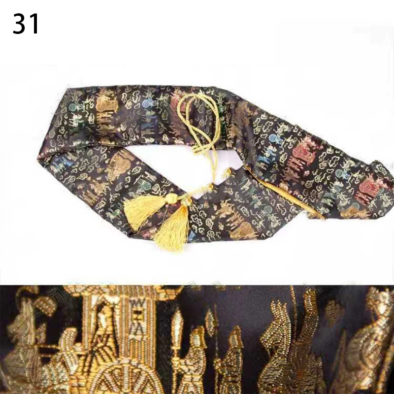 Chinese Style Silks Tote Bags Katana Kendo Bamboo Sword Storage Bag Japanese Katana Protective Pouch Kung Fu Painting Organizer 4