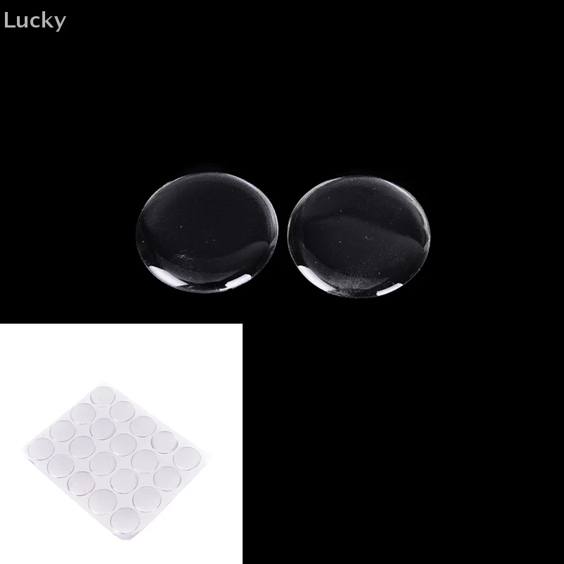 100pcs Self-Adhesive 3D Crystal Clear Door Stop Rubber Damper er Cabinet Bumpers Silicone Furniture Cushion Protective Pads