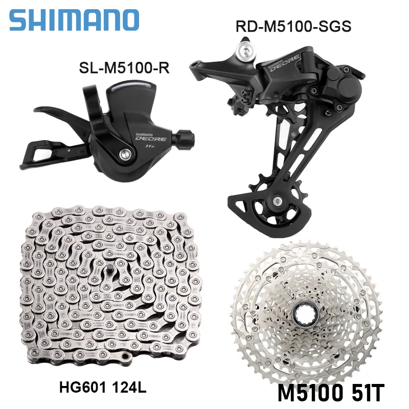 Shimano Deore M5100 1X11 Kecepatan MTB Derailleurs Kit 11V Shimano