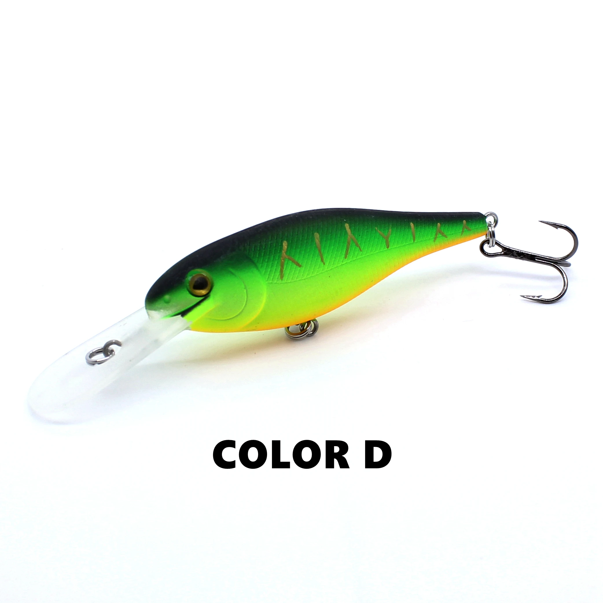 AOCLU Floating Minnow 70 mm 8,8 g harter Köder Kurbel Deep Diver Tiefe 1,5–3,3 m Angelköder VMC Haken Tackle Qualität – Detail 8