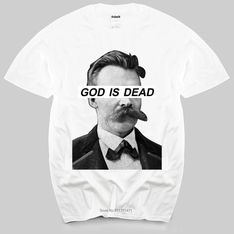 Summer mens black t-shirt God Is Dead T Shirt God Is Dead