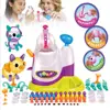 Originality Girl Manual Production Lnflatable Bubble Machine DIY Cheering Bobo Ball Bobo Sticky Toy Squeeze Ball Generator 6