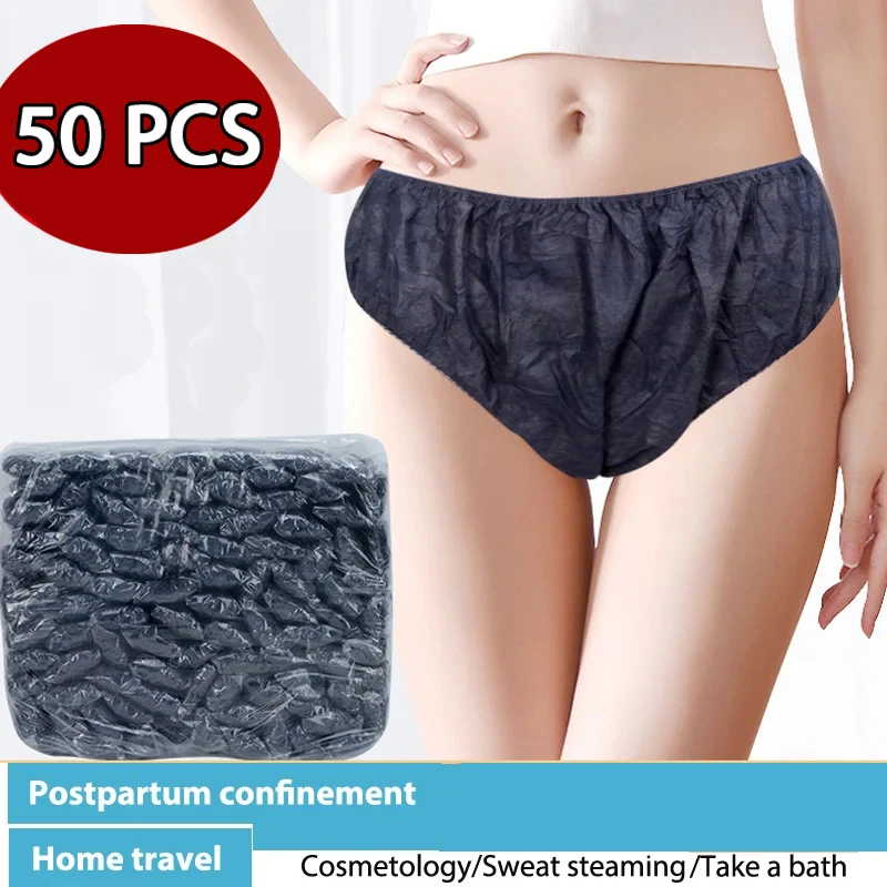 50PCS/Set Disposable Briefs for Women Underwear Travelling Postpartum  Panties Non-woven Underpants Female Disposable Underwear - AliExpress