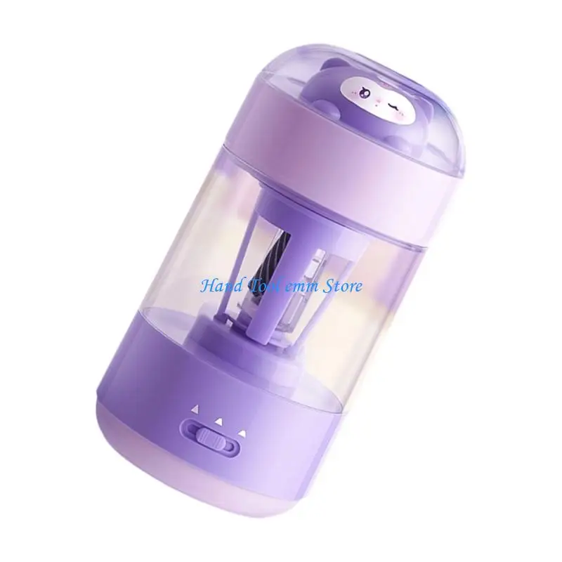 H37F USB 자동 전기 연필 깎이 자동 중지 3 두께 6mm-8mm 드로잉 연필 소프트/하드 숯 조절 가능