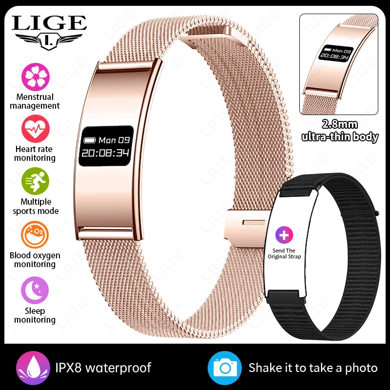 جديد سوار ذكي رياضي انيق مقاوم للماء ومراقب الصحة...