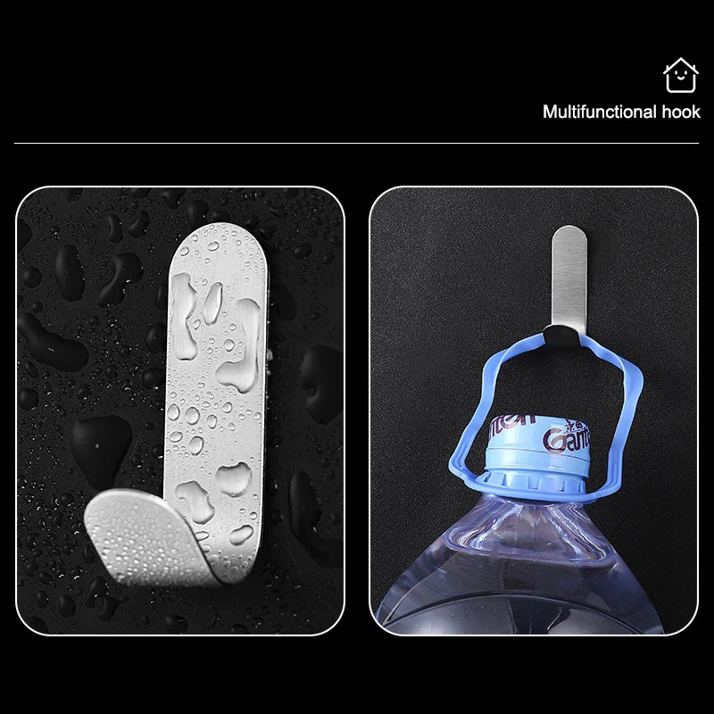 Description Picture 4 of itemMulti color non punching kitchen and bathroom wall adhesive hooks traceless nails multifunctional household adhesive hooks