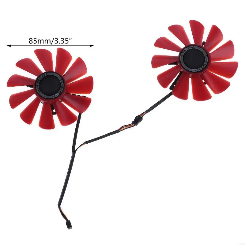 33WA 2pcs 85mm RX-570-RS RX-580-RS FD10U12S9-C Fan for XFX RX470 RX570 RX580