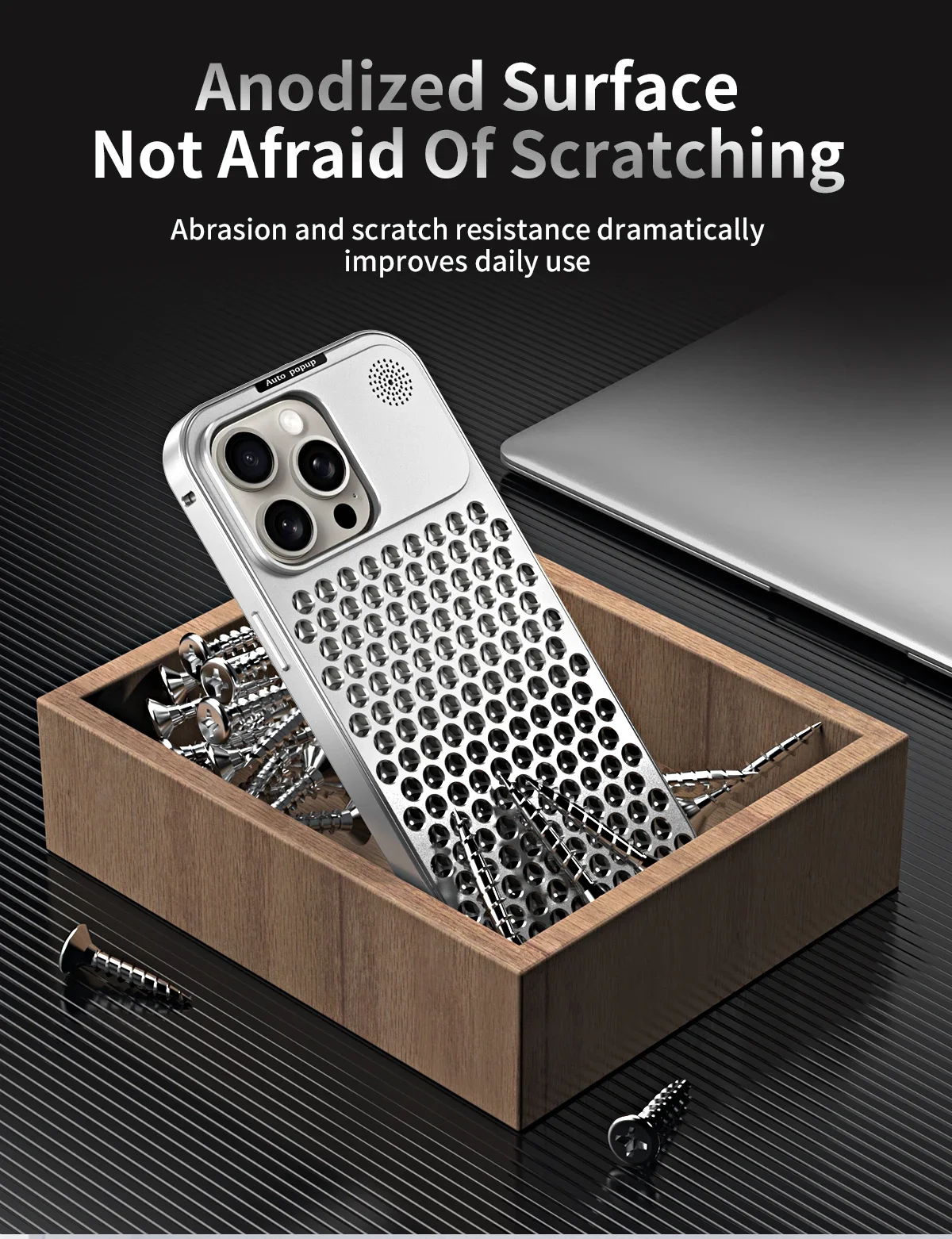 Aluminum Heat-Dissipating Case for iphone 15 14 13 12 pro max - sky case