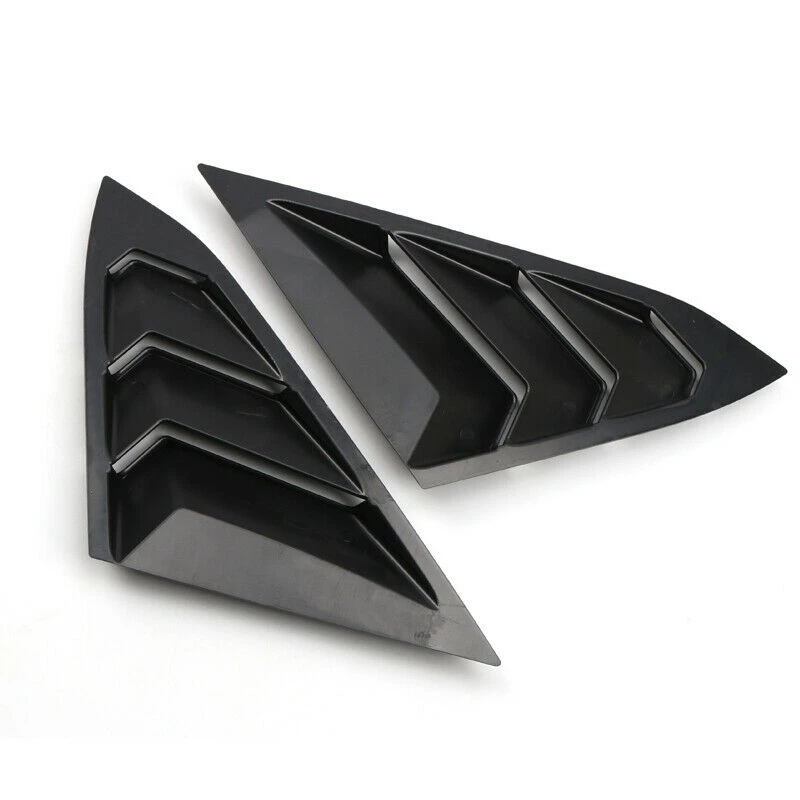 

for Honda Civic 2016-2019 Matt Black Rear Window Louvers Shutters Cover Trim